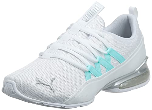 PUMA Women's RIAZE PROWL Sneaker, Puma White-Gulf Stream