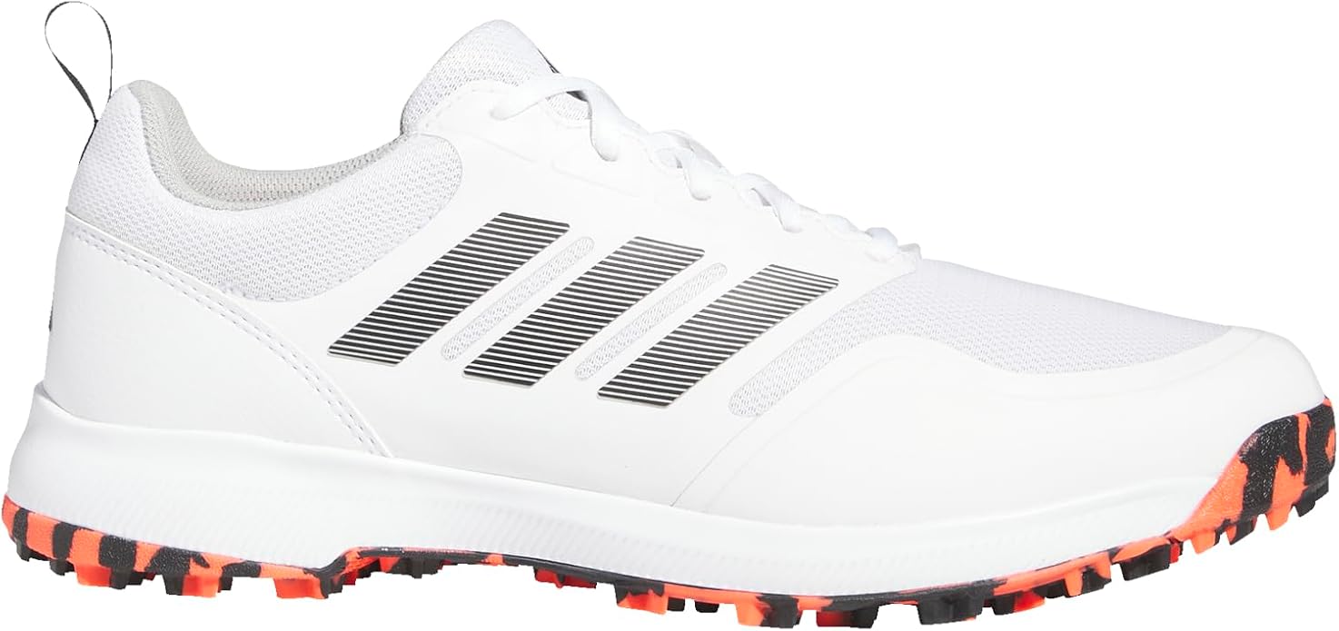 adidas Men's Tech Response Spikeless 3.0 Golf Shoes, Footwear White/Core Black/Grey Two