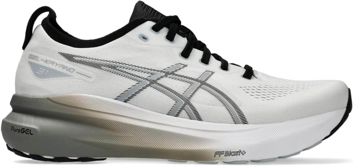 ASICS Men's Gel-Kayano 31 Running Shoes, White/Piedmont Grey