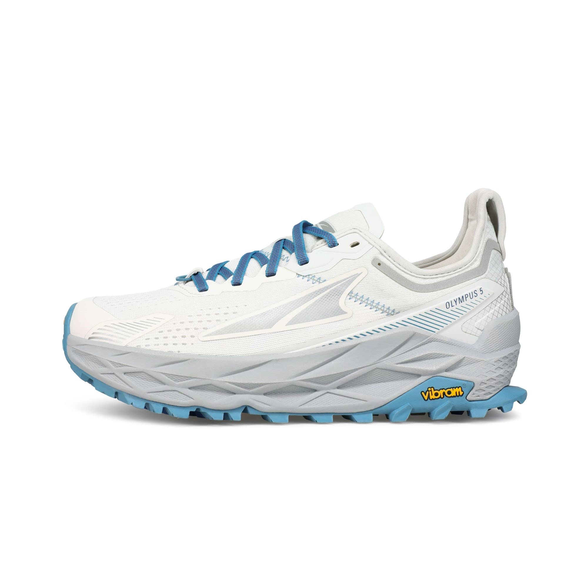 ALTRA Women's Olympus 5 Running Shoe, White/Blue