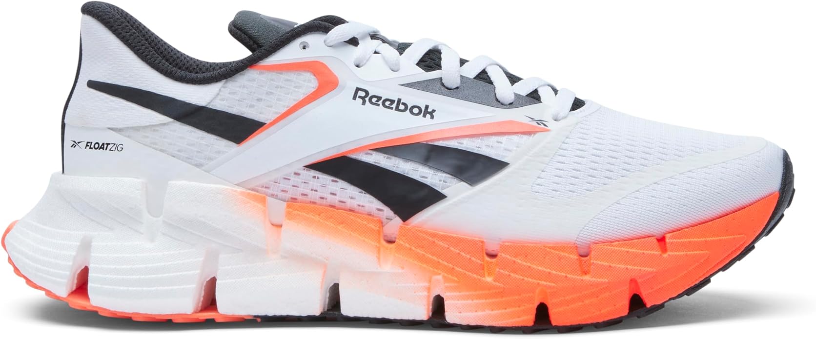 Reebok Men's Floatzig 1 Sneaker, Footwear White/Orange Flare/Core Black