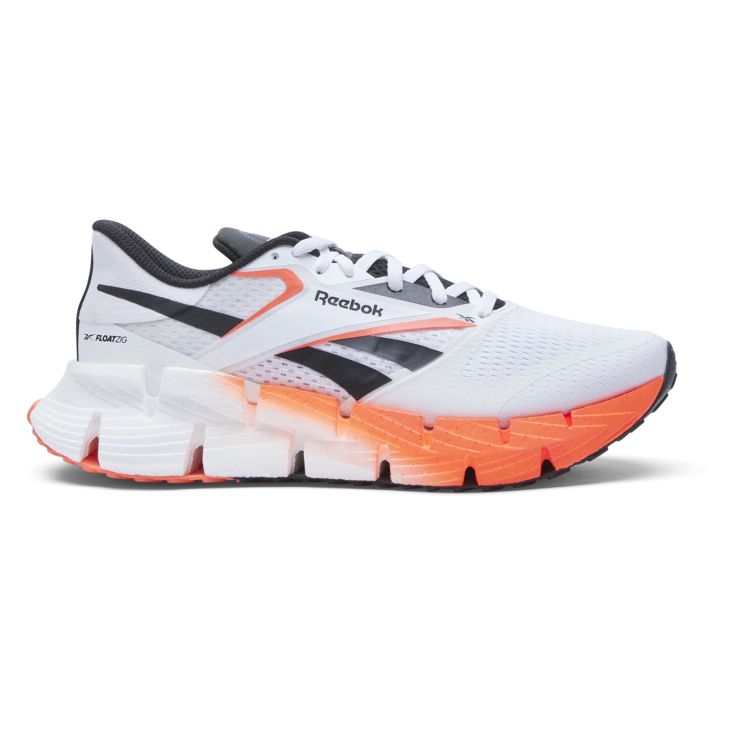 Reebok Men's Floatzig 1 Sneaker, Footwear White/Orange Flare/Core Black