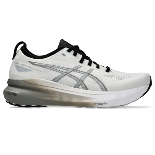 ASICS Men's Gel-Kayano 31 Running Shoes, White/Piedmont Grey