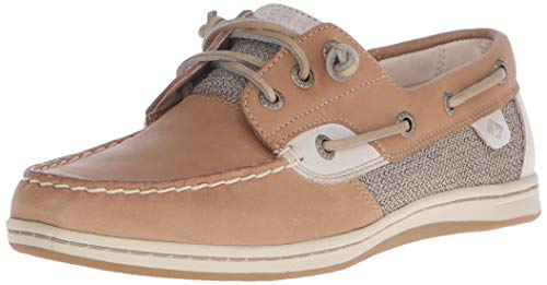 Sperry Women's Songfish Boat Shoe, Linen Oat