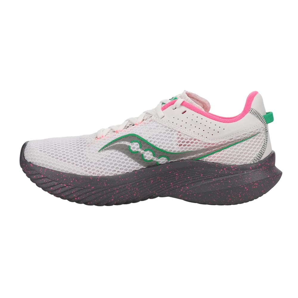 Saucony Women's Kinvara 14 Sneaker, White/Gravel