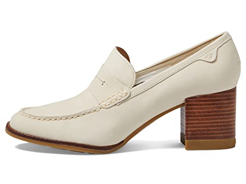 Sperry Women's Seaport Penny Heel Loafer, Ivory Embossed