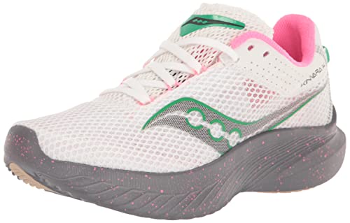 Saucony Women's Kinvara 14 Sneaker, White/Gravel