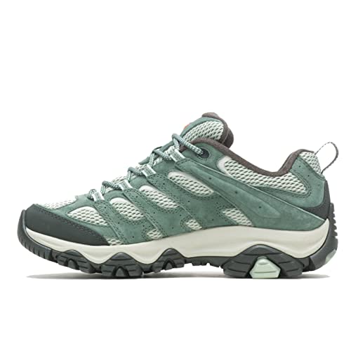 Merrell Moab 3 Shoes for Women, Breathable Leather, Mesh Upper, and Classic Lace-Up Closure Shoes, Laurel