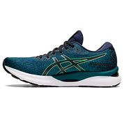 ASICS Men's Gel-Nimbus 24 Running Shoes, Velvet Pine/New Leaf