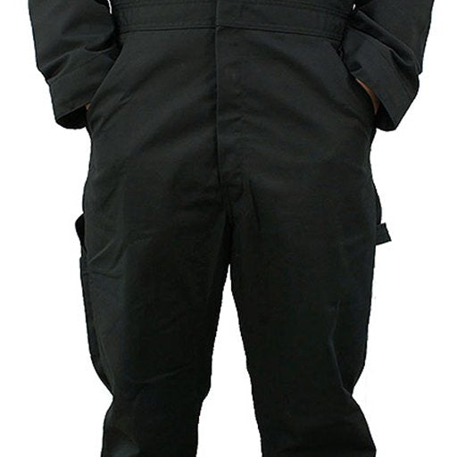 Dickies Men's Deluxe Long Sleeve Blended Coverall, Black