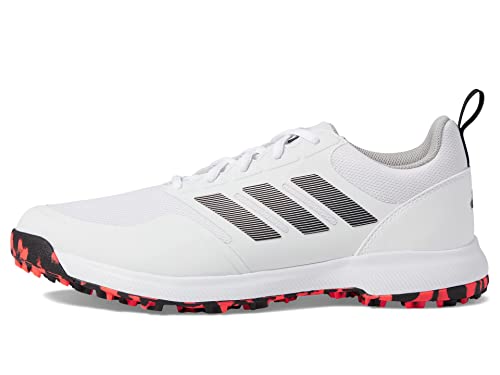 adidas Men's Tech Response Spikeless 3.0 Golf Shoes, Footwear White/Core Black/Grey Two, Wide