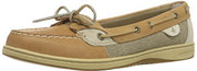 Sperry Womens Angelfish Boat Shoe, Linen/Oat