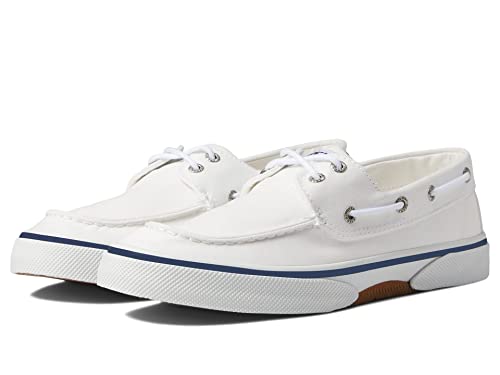 Sperry Men's Halyard 2-Eye Saltwashed White