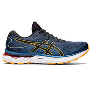 ASICS Men's Gel-Nimbus 24 Running Shoes, Azure/Amber