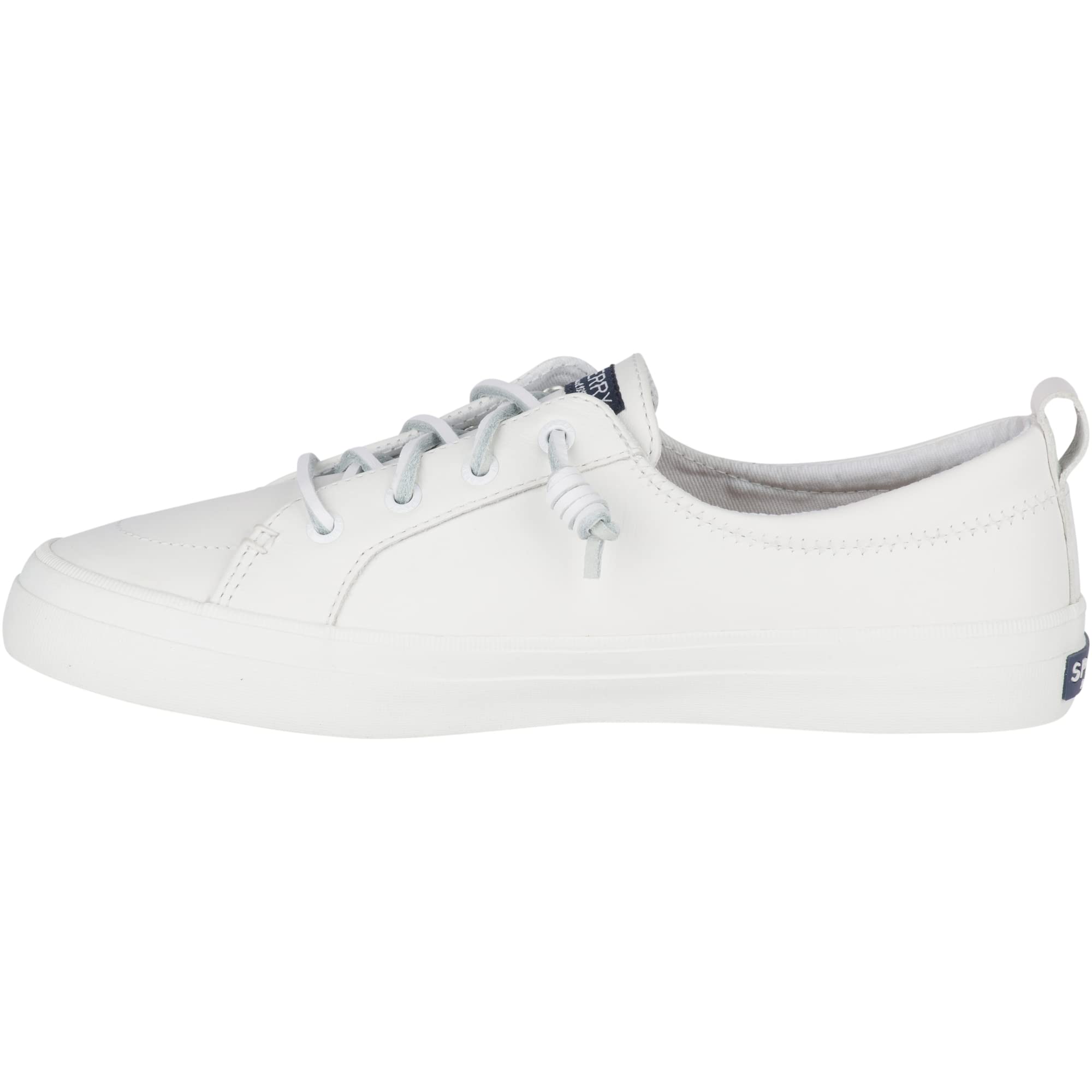 Sperry Womens Crest Vibe Leather Sneaker, White