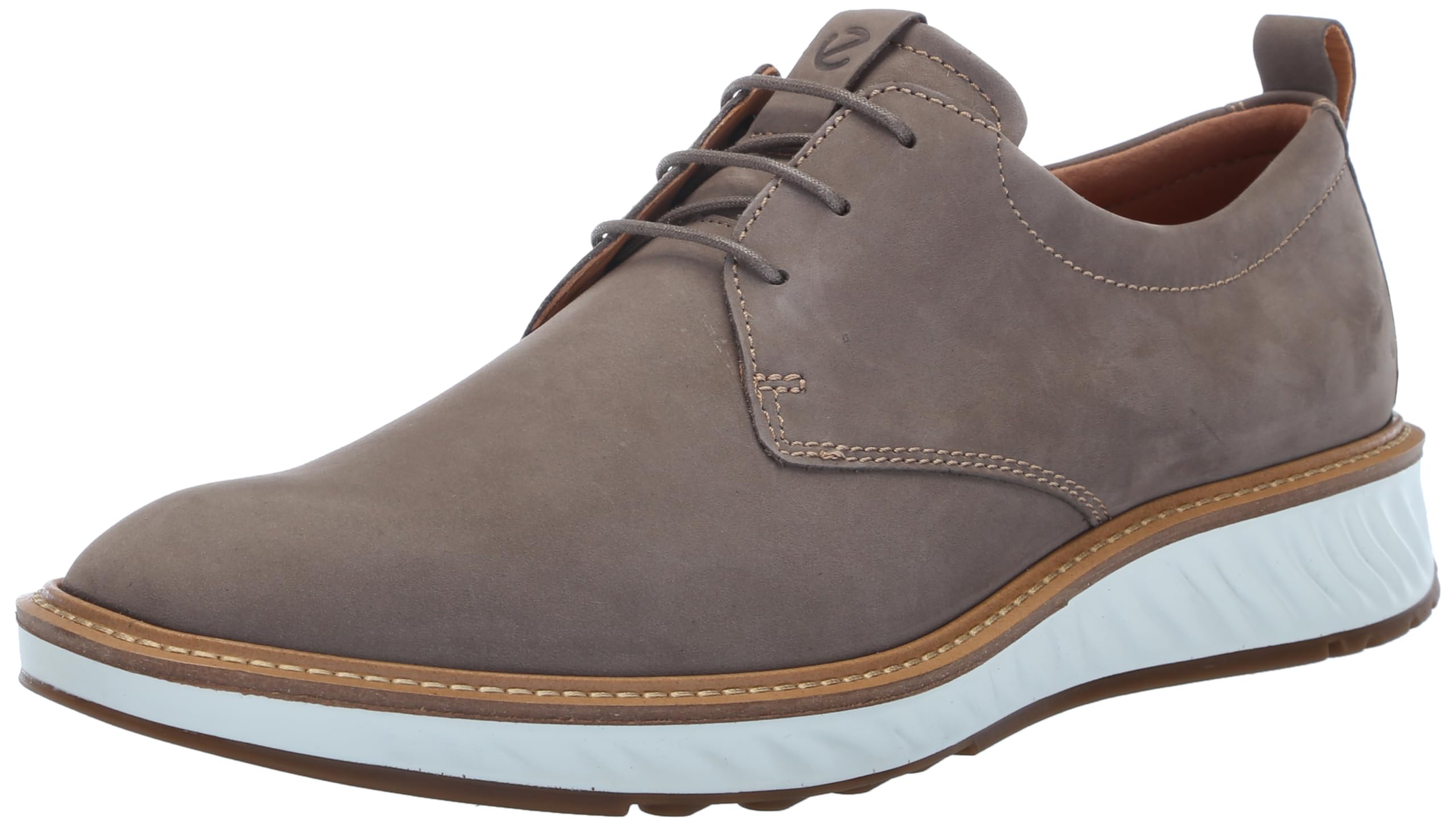 ECCO Men's ST.1 Hybrid Plain Toe Oxford - Dark Clay Nubuck