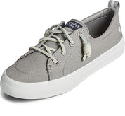 Sperry Womens Crest Vibe Linen Sneaker, Grey