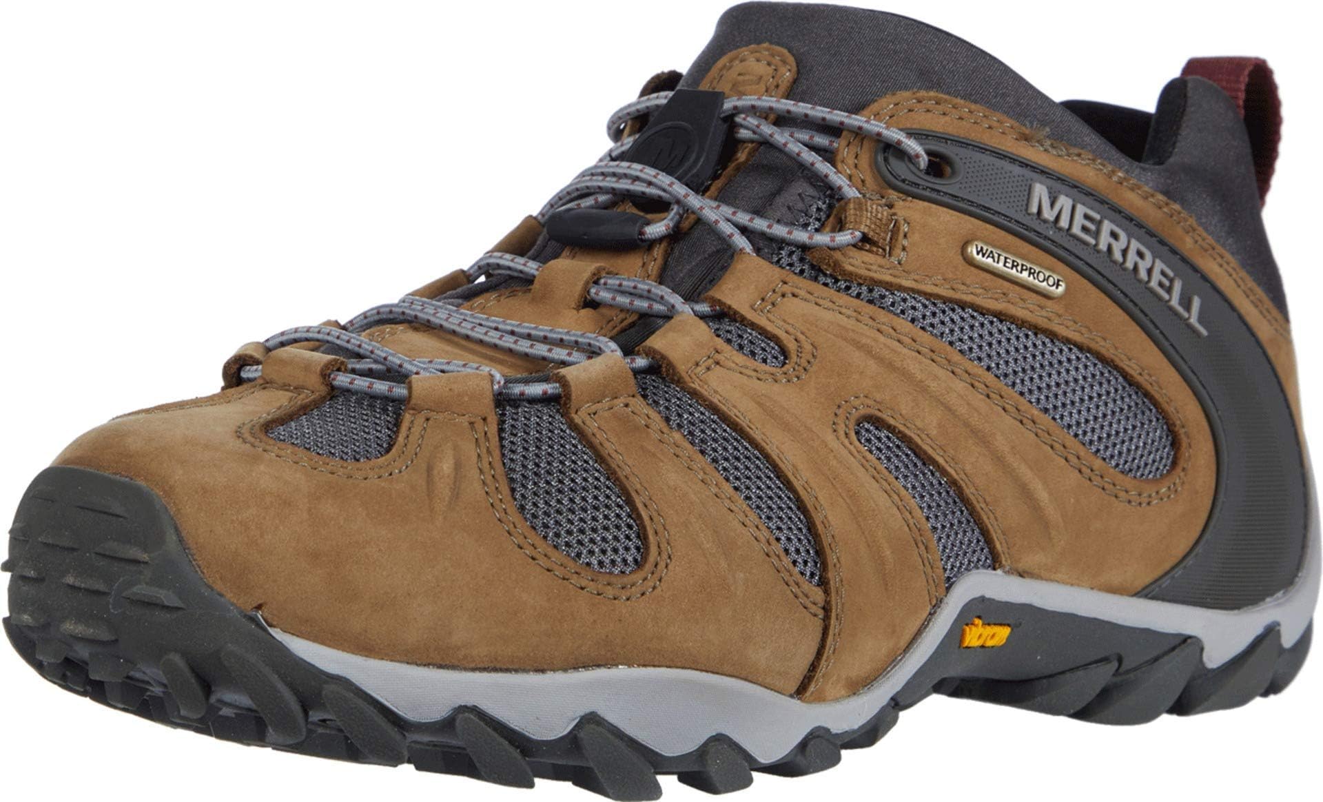 Merrell Men's CHAM 8 Stretch Waterproof Hiking Shoe, Butternut