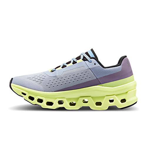 On Women's Cloudmonster Sneakers, Nimbus/Hay, Blue, Green