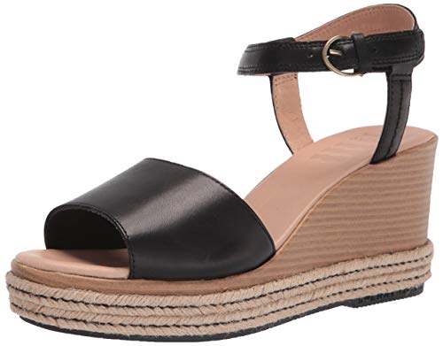 Sperry Women's Fairwater Plushwave Wedge Espadrille Sandal, Black