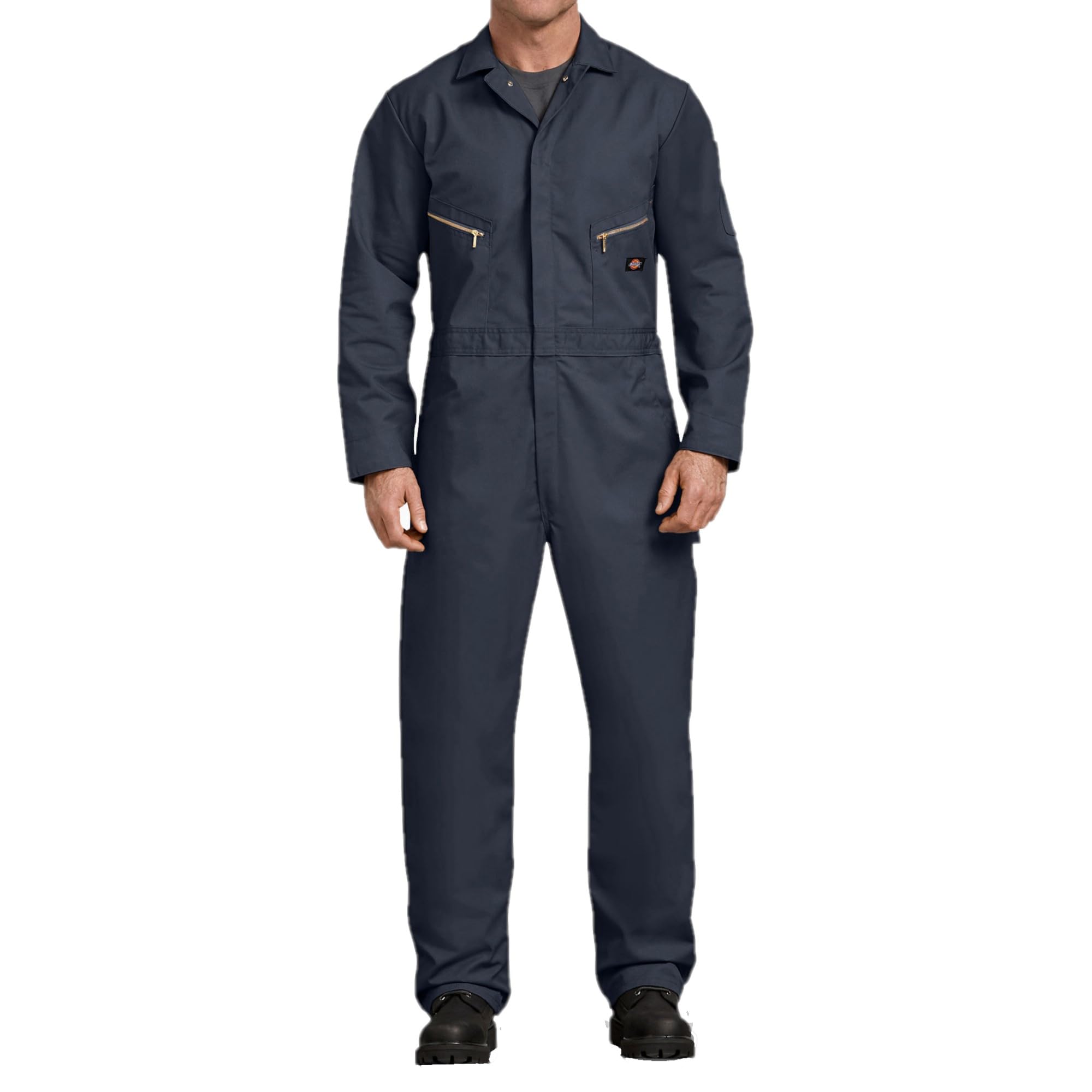 Dickies mens Twill Deluxe Long Sleeve Coverall, Dark Navy