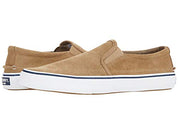 Sperry Men's Striper II Slip On Sneaker, Taupe Leather