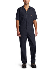 Dickies Men's Short Sleeve Coverall, Dark Navy