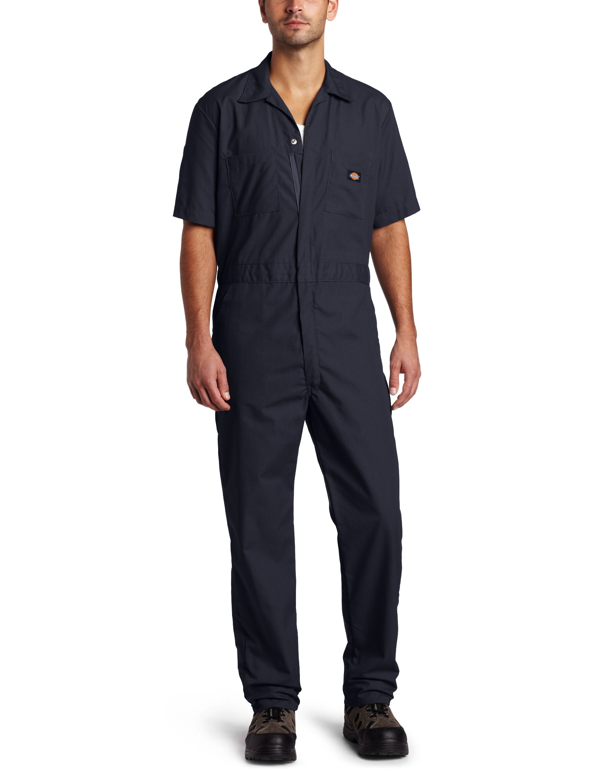 Dickies Men's Short Sleeve Coverall, Dark Navy