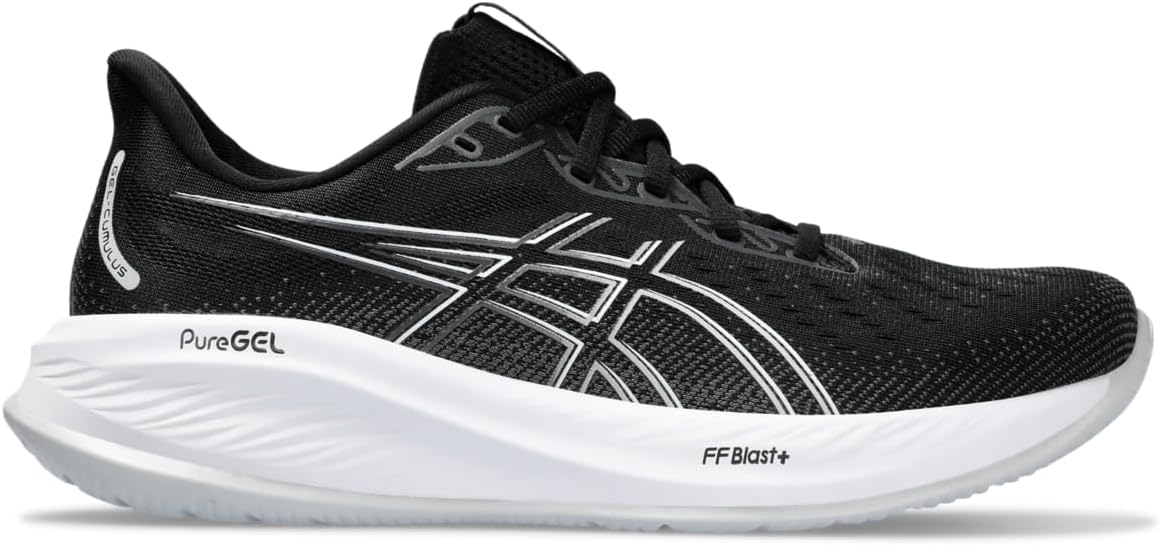 ASICS Men's Gel-Cumulus 26 Running Shoe, Black/Concrete