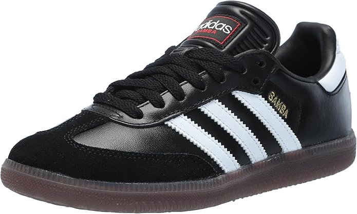 adidas Unisex Samba Indoor Sneaker, Black/White/Vivid Red