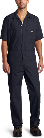 Dickies Men's Short Sleeve Coverall, Dark Navy