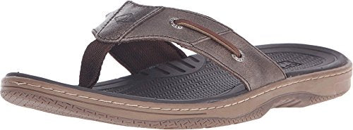 Sperry Mens Baitfish Thong Sandals, Brown