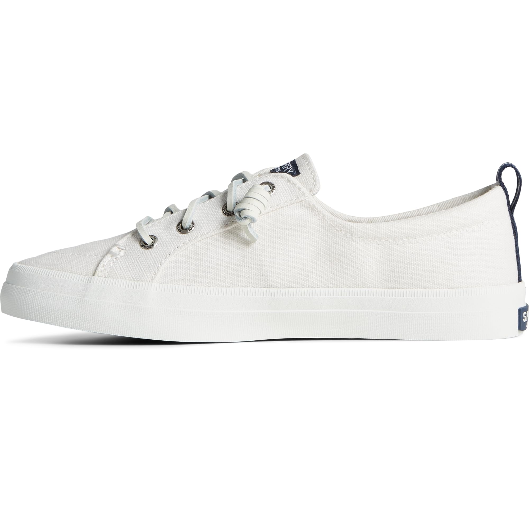 Sperry Womens Crest Vibe Linen Sneaker, White