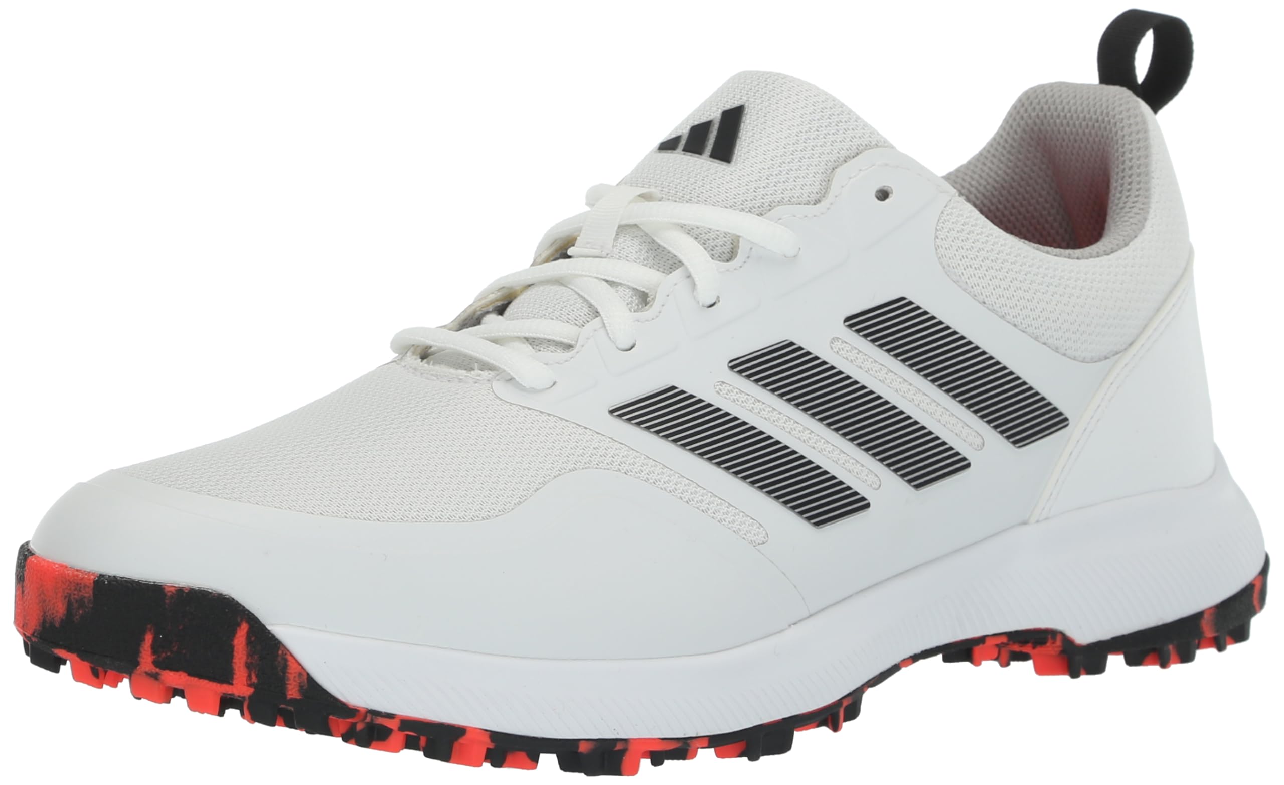 adidas Men's Tech Response Spikeless 3.0 Golf Shoes, Footwear White/Core Black/Grey Two, Wide