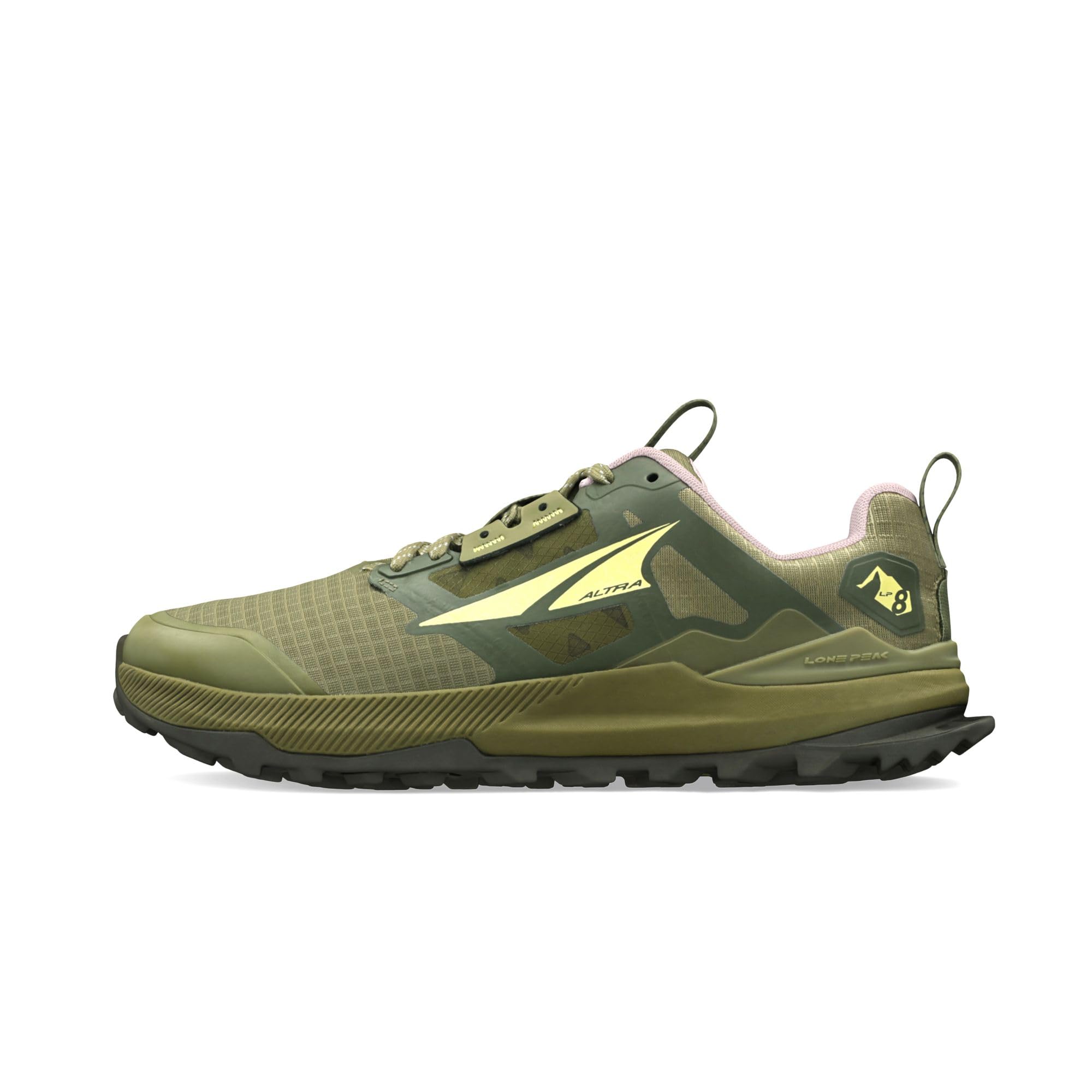 Altra Women's Lone Peak 8 Running Shoe, Dusty Olive