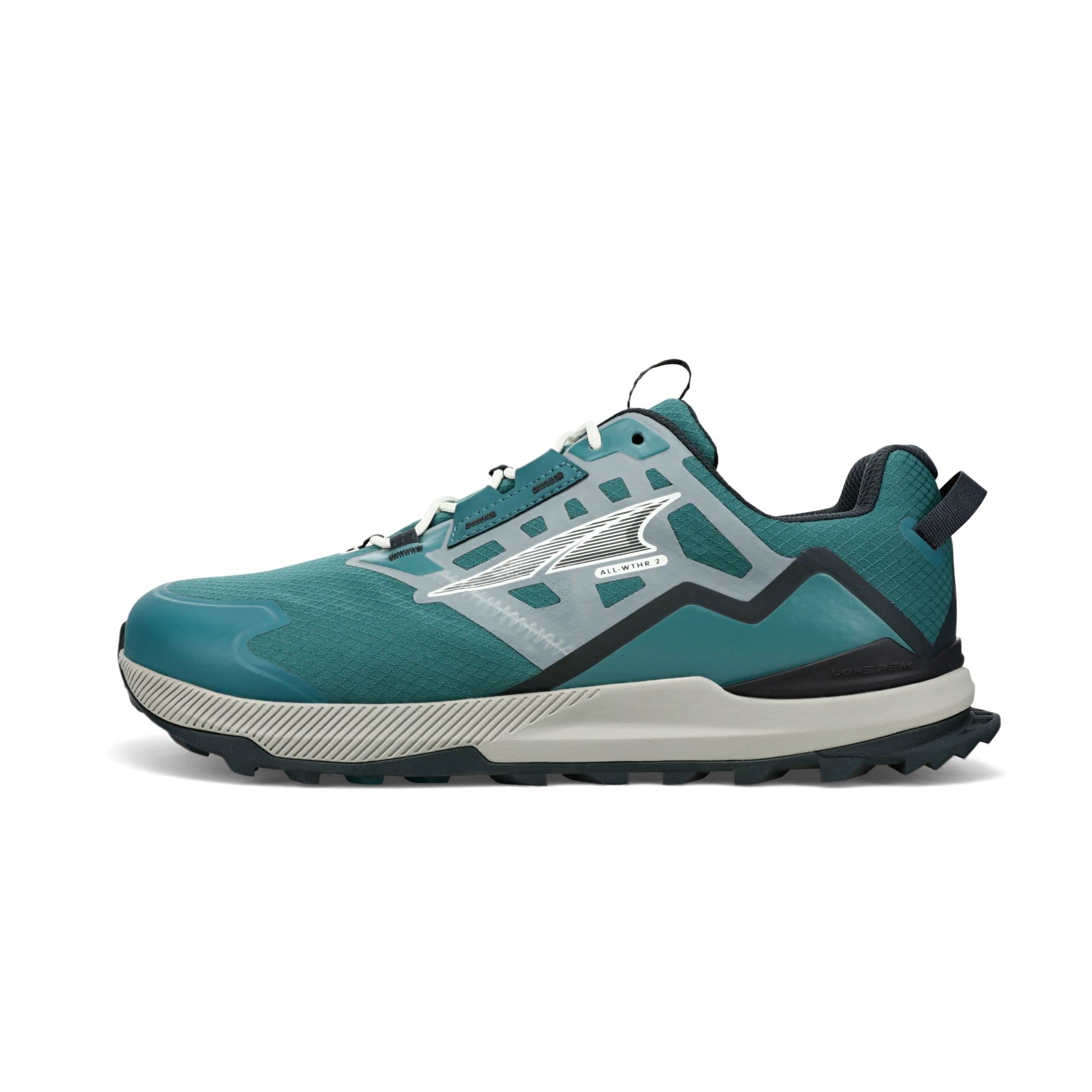 ALTRA Men's AL0A7R6J Lone Peak All WTHR Low 2 Trail Running Shoe, Deep Teal