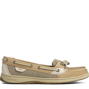 Sperry Womens Angelfish Boat Shoe, Linen/Oat