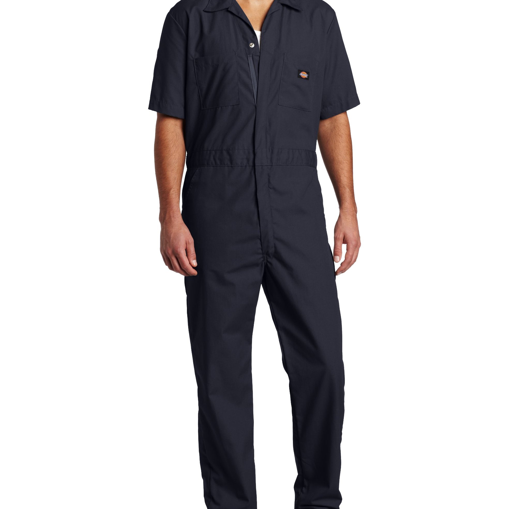 Dickies Men's Short Sleeve Coverall, Dark Navy