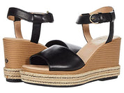 Sperry Women's Fairwater Plushwave Wedge Espadrille Sandal, Black