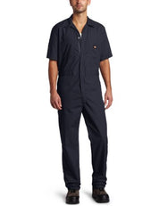 Dickies Men's Short Sleeve Coverall, Dark Navy